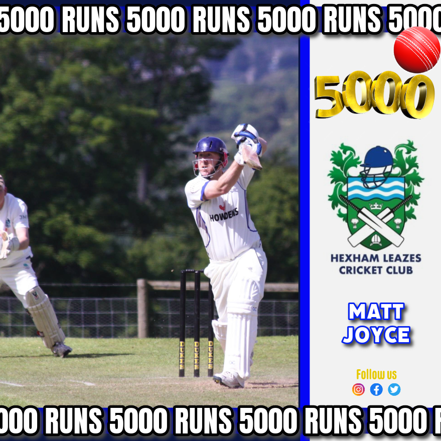 A massive congratulations to both Billy Kingman &amp; Matt Joyce on recently passing 5000 runs for the club! A huge achievement and hopefully many more to come!

Well batted, gents!
