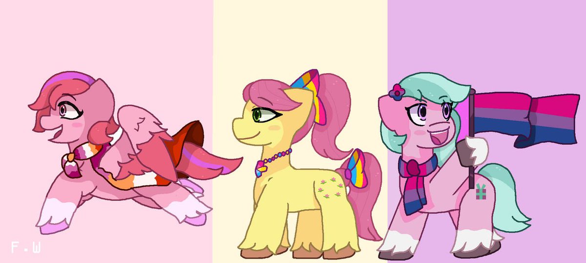featherwing555's tweet image. Pride Walk馃寛
#mlp #mlpg5 #mylittlepony #windy #dahlia #posey #pridemonth2025