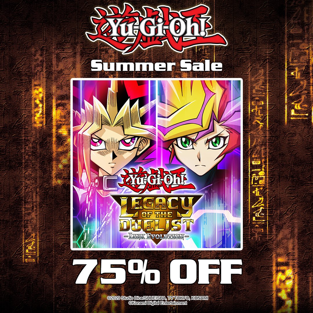 Today's the LAST DAY of our Yu-Gi-Oh! Nintendo eShop and Steam sales. Save now on games like Yu-Gi-Oh! EARLY DAYS COLLECTION.  

Nintendo eShop: bit.ly/3Plo3c1
Steam: bit.ly/4dMWkwf