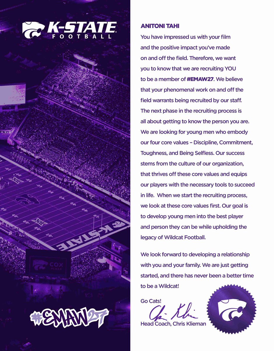 Thank you for the love <a href="/KStateFB/">K-State Football</a> <a href="/bashagridiron/">Basha Gridiron</a> <a href="/BashaAthletics/">Basha HS Athletics</a>
