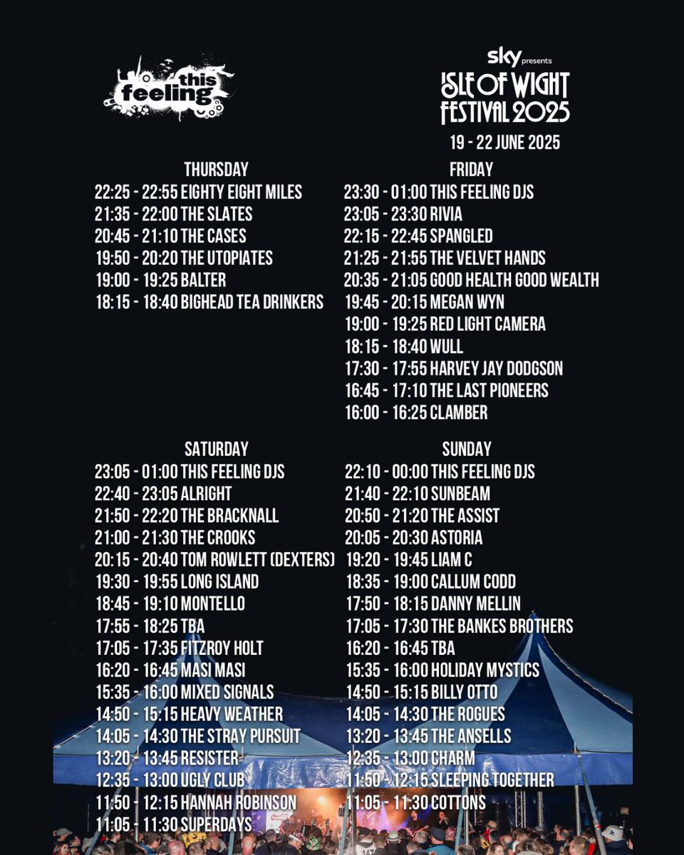 Cottons_Band's tweet image. next up we cross the channel to @IsleOfWightFest with @This_Feeling… Sunday 11:05 see you there 🫡