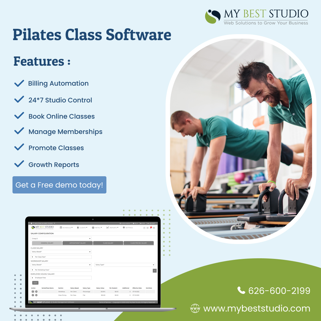 mybeststudio's tweet image. Yoga &amp;amp; Pilates Software

Features:
✅ Class scheduling
✅ Member management
✅ Automates your marketing
✅ Point of Sale (POS)
✅ Reports

Free demo: mybeststudio.com/studio-managem…
Call: 626-600-2199

#pilatessoftware
#yogasoftware
#management
#app
#software
#mybeststudio