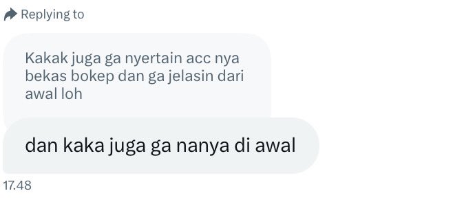 #zonauang WASPADALAH WASPADALAH,,,, ada seller acc inact yang ga jujur :)) masa iya bilangnya accnya inact tapi taunya bekas acc nsfw, pas f turun terus baru ngomong accnya bekas acc bkp