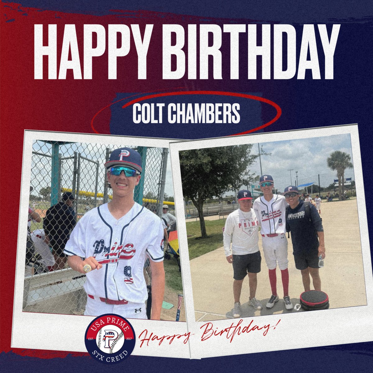 CREEDSelect's tweet image. 🎉 Happy Birthday, Colt! 🎂
We’re proud to have you on our team — your hard work and great attitude make a big impact! Hope today is filled with fun, family, and a little bit of baseball! ⚾️💪
Let’s keep grinding and celebrating together.

#HappyBirthday #TeamPrime #PrimeFamily