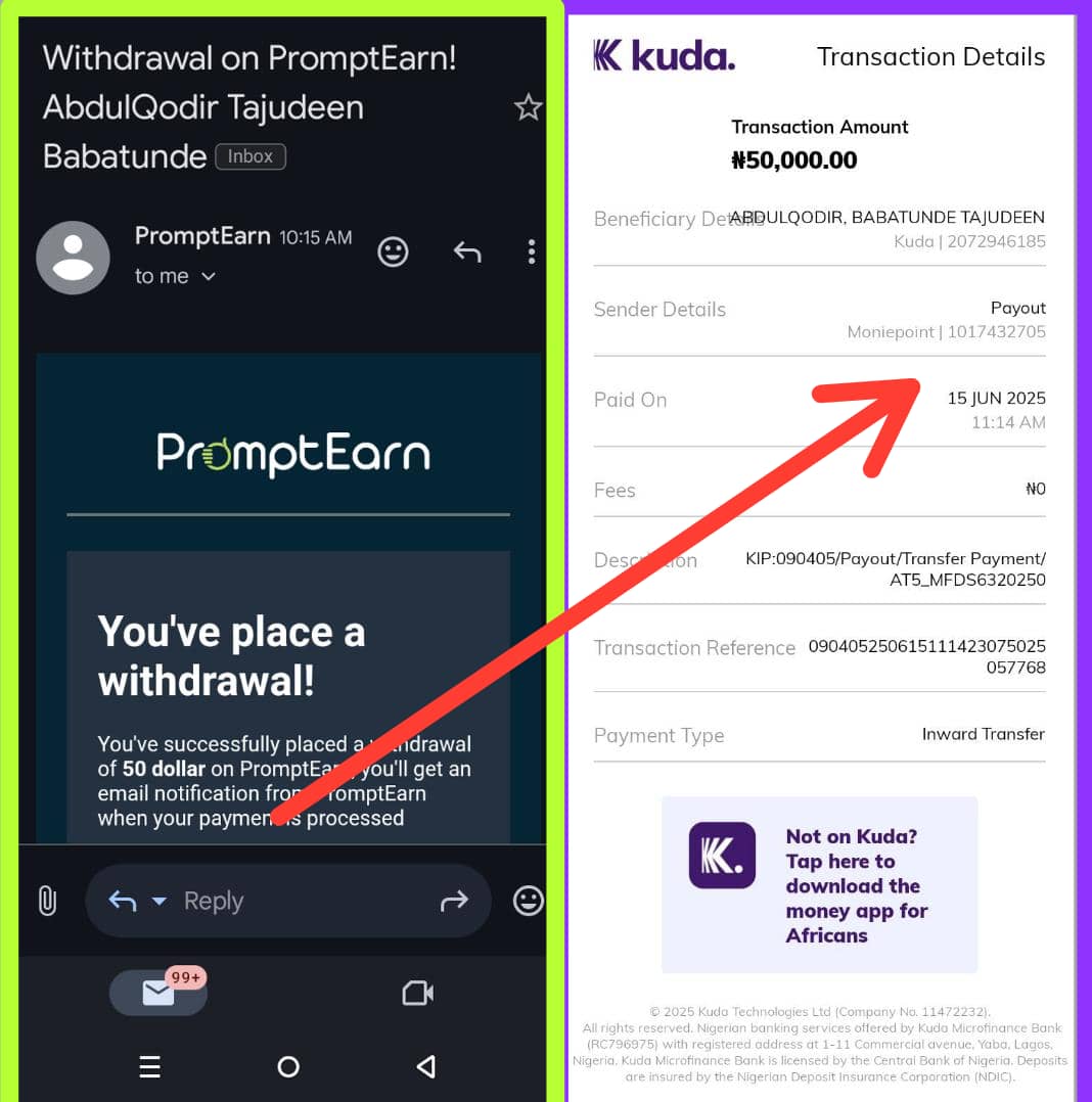 HalalDigit's tweet image. God Could have prevent you not hear anything about Digital marketing..

Now You have hear about it, Then what is the problem ?.

I got paid 50k today by @promptearn. This Digital marketing is paying Incase you need to hear again 🥰.

Thanks to @aderibigbe49839 @Techalal 🙏