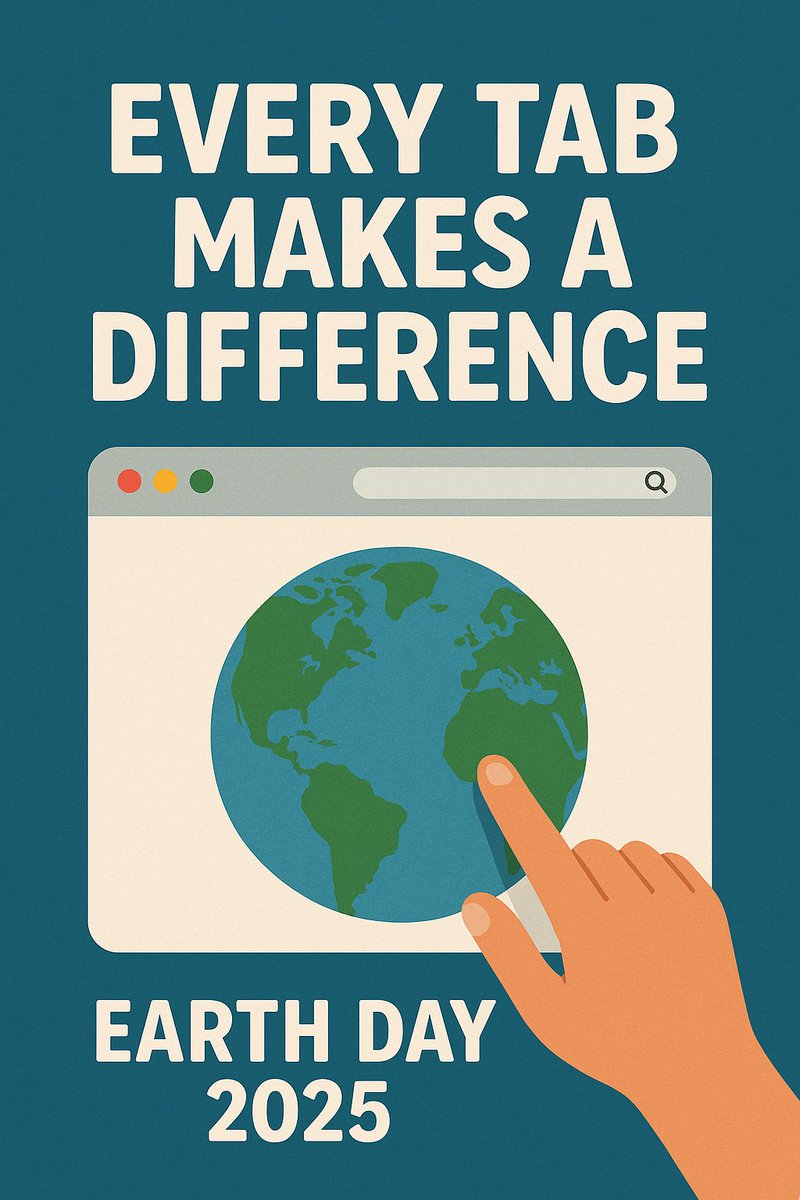 🌍 Happy #EarthDay 2025!

Every tab you open with #EcoTab helps fund reforestation, plastic cleanup, and real environmental action.

Made in the USA, built for the 🌎. Let’s make every click count.

👉 Install now &amp; be the change: ecotab.co
#EcoTab #Sustainability