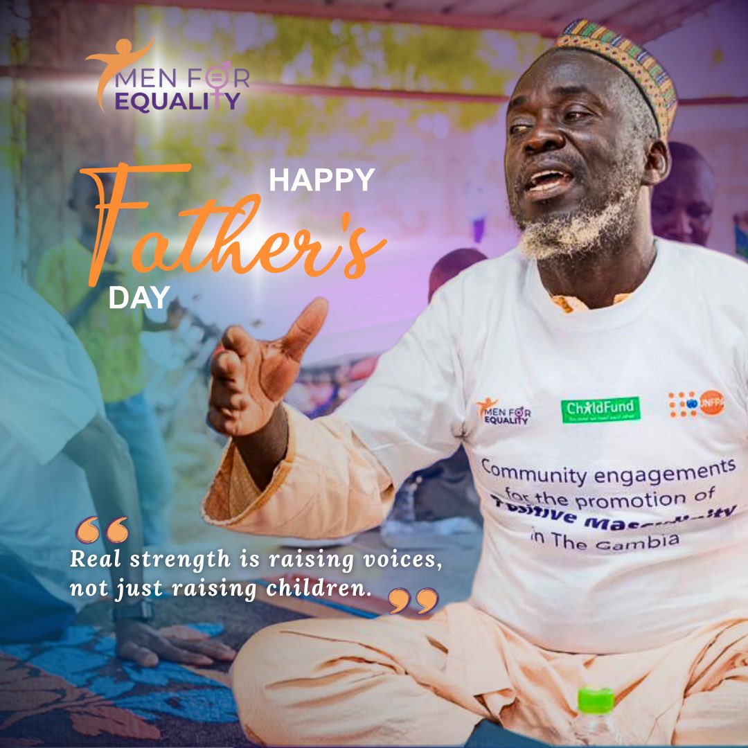 Raising children. Raising communities.
Today, we celebrate fathers building a world where equality begins at home.

#fathersday #menforequality #positivemasculinity