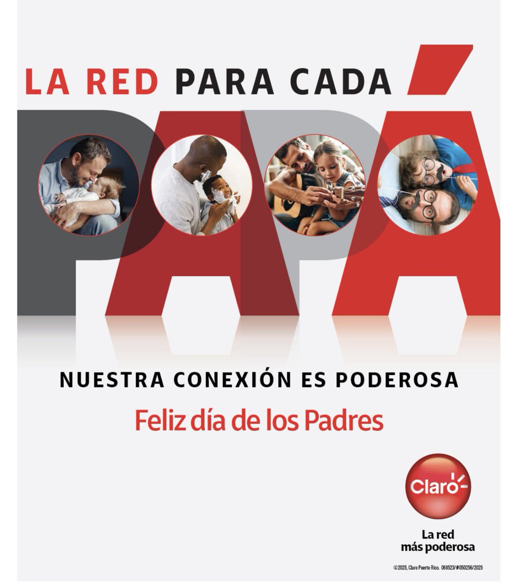Feliz día a todos los papás en Puerto Rico 🇵🇷!! <a href="/clarotodo/">Claro Puerto Rico</a>