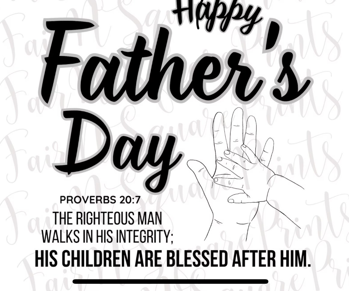 Hoping all the dads out there have a great day.