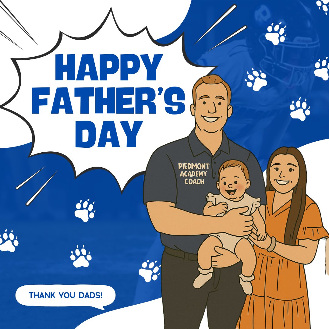 Today we celebrate all the incredible dads and father figures who support, guide &amp; uplift our Piedmont Academy community. Your impact reaches far beyond the home — it’s felt on our fields, in our locker rooms, &amp; throughout our school!

Enjoy your day, you’ve earned it! #WinTheDay