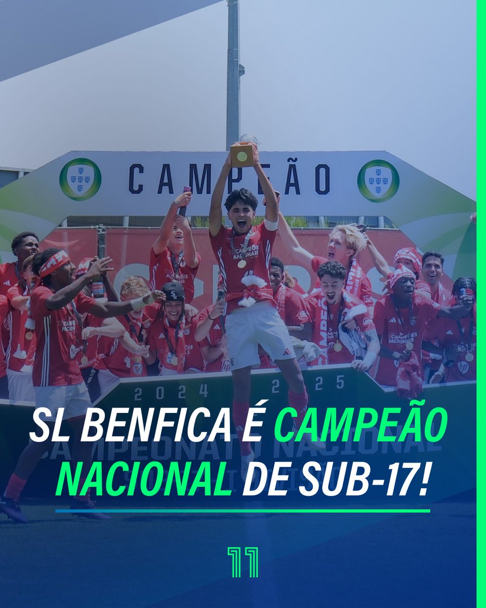 Águias vencem e conquistam o título nacional de sub-17 🏆🦅

#Canal11 #FutebolEmPortuguês