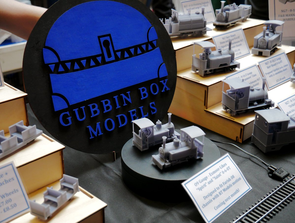 GubbinBoxModels's tweet image. 7mmNGA at Burton, complete!
A wonderful show with a lot of supportive folk. Had a very delightful slice of chocolate cake, sold a healthy amount of kits (both railway and miniature) and even showed off a few new things!
#modelrailways #miniatures #narrowgauge