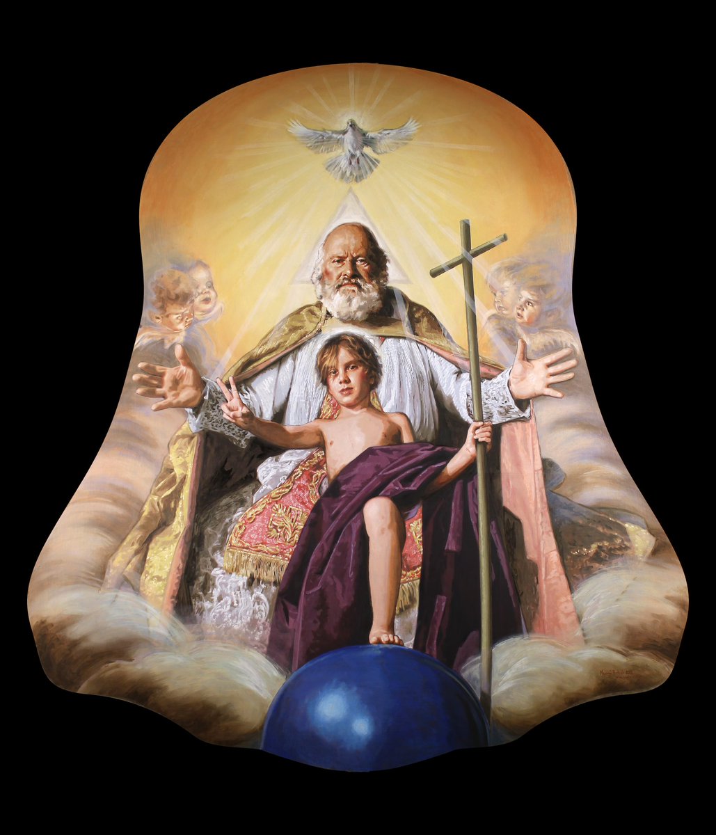 Festividad de la Santísima Trinidad. Óleo sobre lienzo, parroquia de los santos Mártires de Málaga.