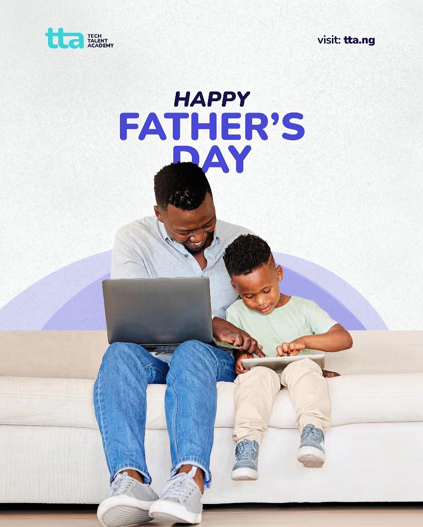 ttadotng's tweet photo. Dads: Our first engineers, protectors, and mentors.
We salute you. 💙
#fathersday #techtalentacademy #techdads https://t.co/JoxqVlc9HP