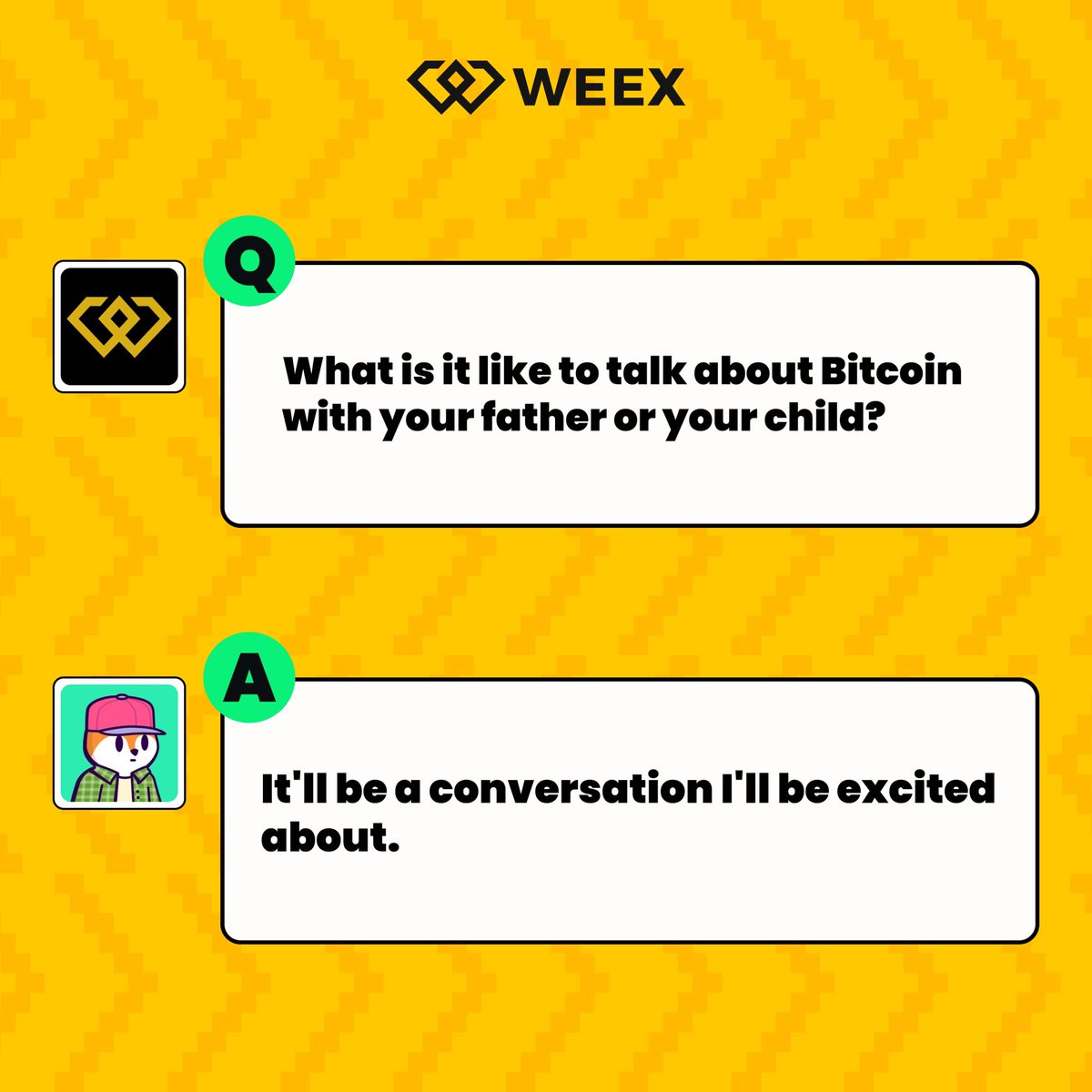 🎙️KOL Interview Father's Day Special Feature

🎉Happy Father's Day! #WEEX invited <a href="/manganacrypto/">ManGana</a>. When asked about the story with his father, his words "God really started to help us" were really touching!
Click on the picture to unlock this story. 👏Welcome to comment and share