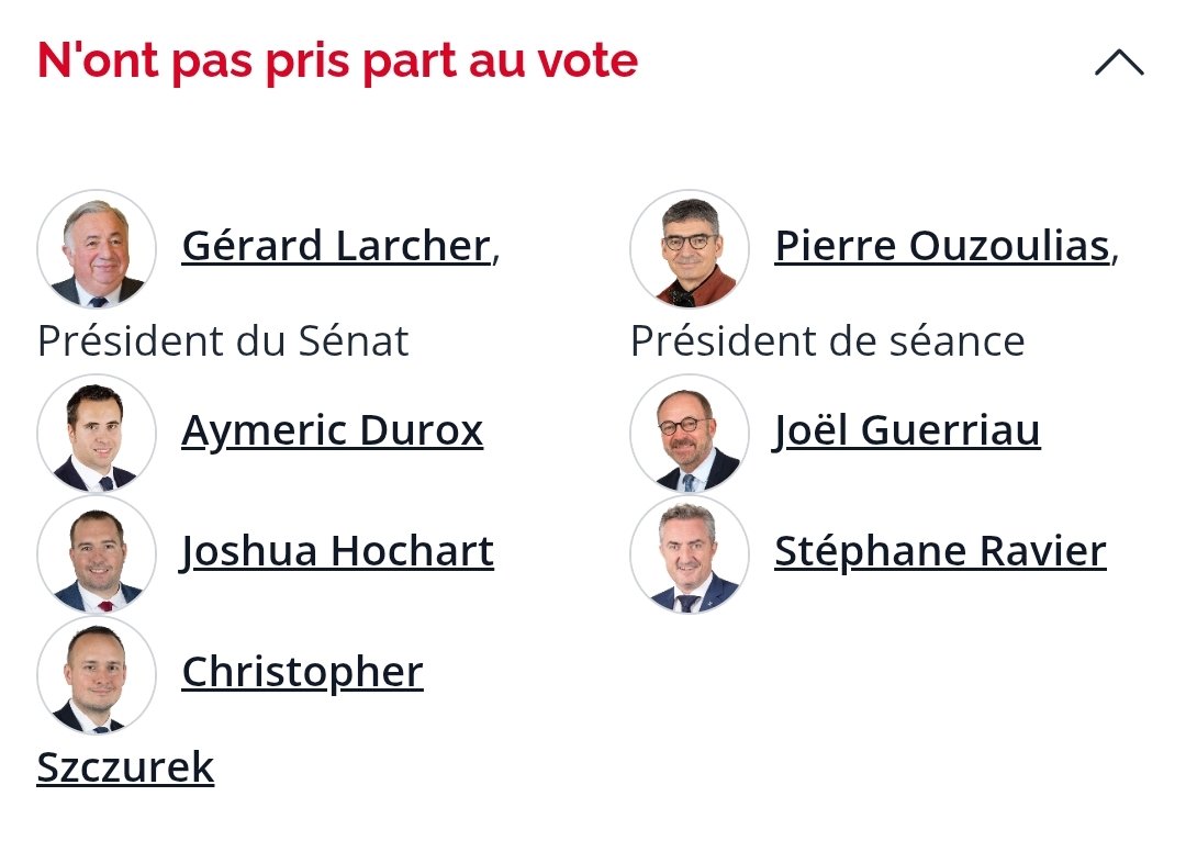 Le RN, parti du peuple ?

Les 3 sénateurs RN n'ont pas pris part au vote sur la taxe Zucman, s'alliant aux macronistes et à la droite pour perpétuer les privilèges des ultra-riches et qu'ils continuent à payer moins d'impôts que les classes populaires.

L'autre parti des riches !