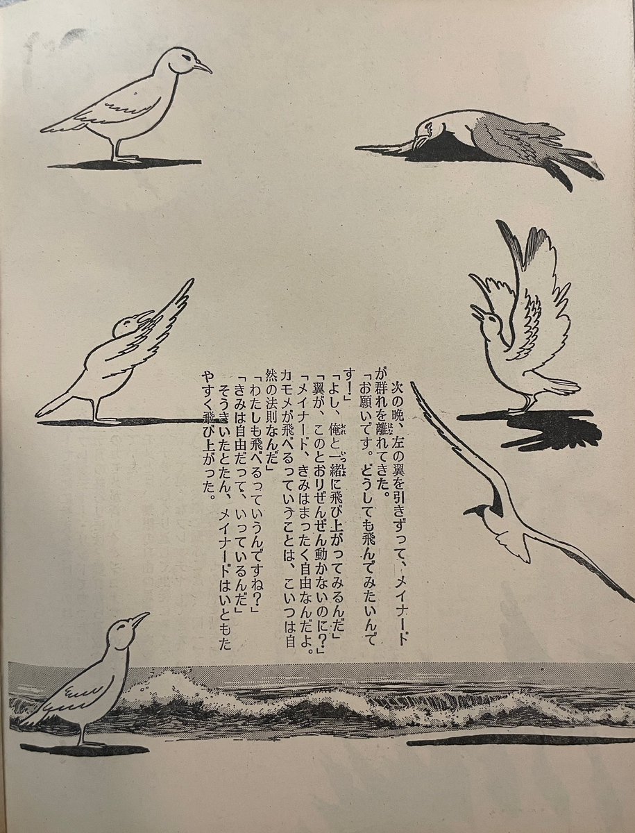 上村一夫先生が絵を担当した『絵本 かもめのジョナサン』（抄訳:磯村愛子）…リチャード•バック原作の『かもめのジョナサン』（訳:五木寛之）を読んだ事がないので、こちらを読む事にします😆
それにしてもこのタイトルをみると、どうしてもトラック野郎の『やもめのジョナサン』が頭に浮かぶな😅