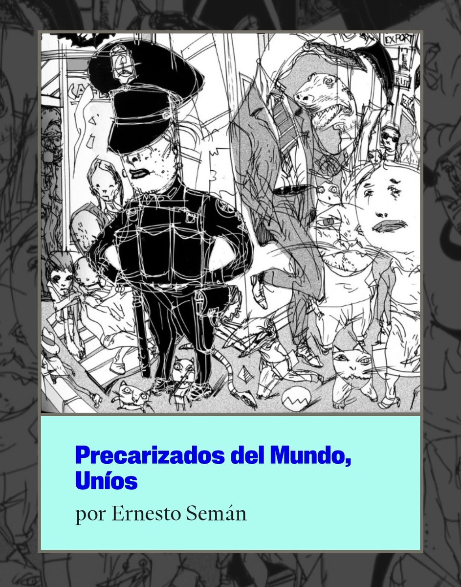 Revista Supernova (@revsupernova_) on Twitter photo Precarizados del Mundo, Uníos
Por Ernesto Semán
✍️ <a href="/ErnestoSeman/">Ernesto Semán</a>
🔗 revistasupernova.com/nota/precariza… Precarizados del Mundo, Uníos
Por Ernesto Semán
✍️ <a href="/ErnestoSeman/">Ernesto Semán</a>
🔗 revistasupernova.com/nota/precariza…