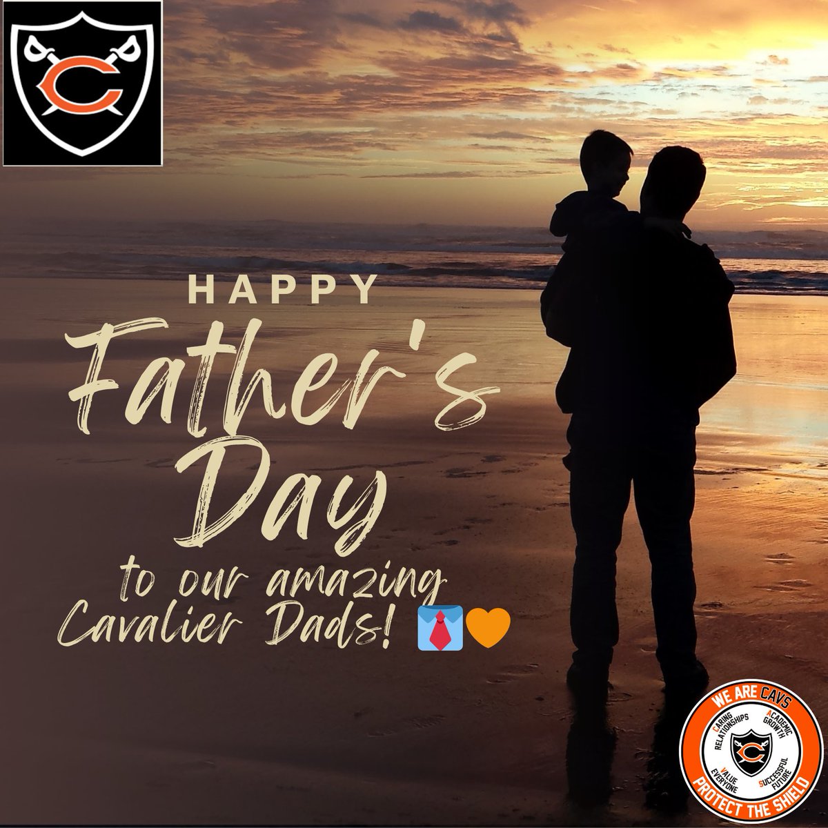 🧡 Happy Father’s Day from the Coldwater Cavaliers! Today we honor all the incredible dads — for the love, strength, and steady guidance you provide. Your support makes a lasting difference in the lives of our students and our entire Cavalier community. #FathersDay #CavalierPride