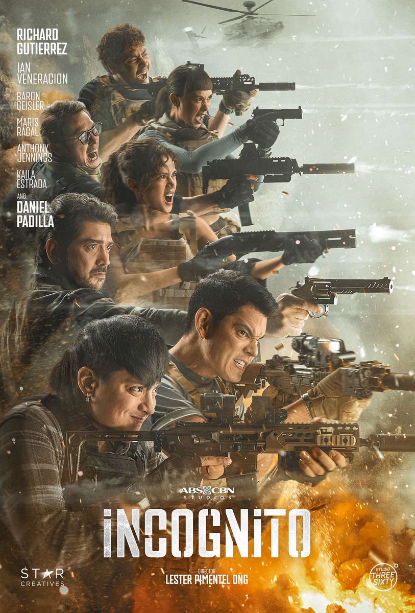 Targets locked. Triggers ready. Welcome to the beginning of the end.

Poster by: Justin Besana

#INCOGNITO
#TheKontraksStrike

#danielpadilla #richardgutierrez #ianveneracion #barongeisler #kailaestrada #marisracal #anthonyjennings