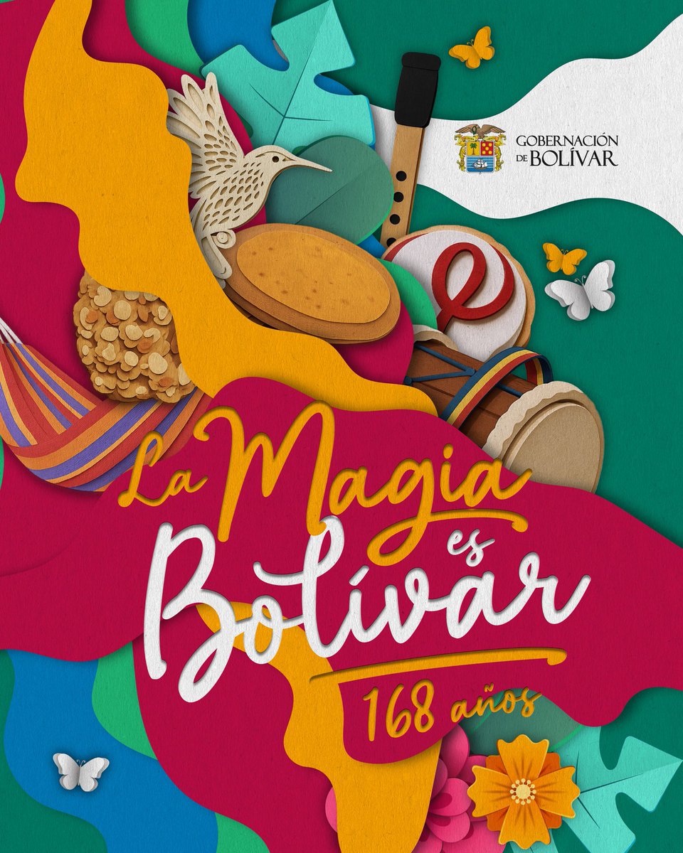 ¡Bolívar, 168 años de magia, diversidad y de grandeza! 🥳💪 Hoy celebramos la fuerza, cultura y corazón de nuestro departamento. ¡Acompáñanos en este recorrido por algunas de las joyas de Bolívar! #LaMagiaEsBolívar
