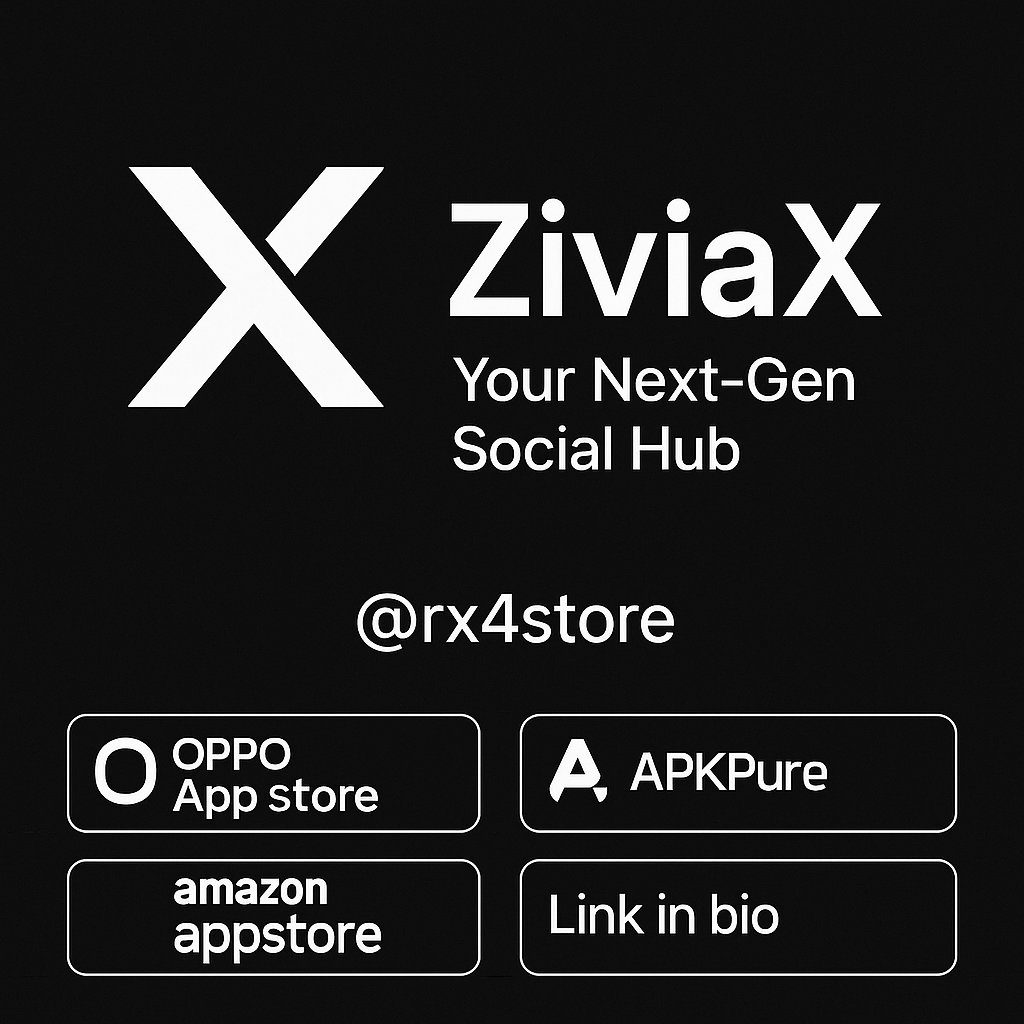 xaster_apps's tweet photo. 🌐 Discover ZiviaX (zy network) – Your Next-Gen Social Hub! 🚀
Now available
 your safe, fast, and ad-free global social experience.
🔗 Link in bio
#ZiviaX #SocialApp #NextGenSocial #AdFreeApp #PrivateSocialMedia #OPPOAppStore #AmazonAppstore #APKPure #ZiviaXStore #rx4store https://t.co/5pa2nh8ohH