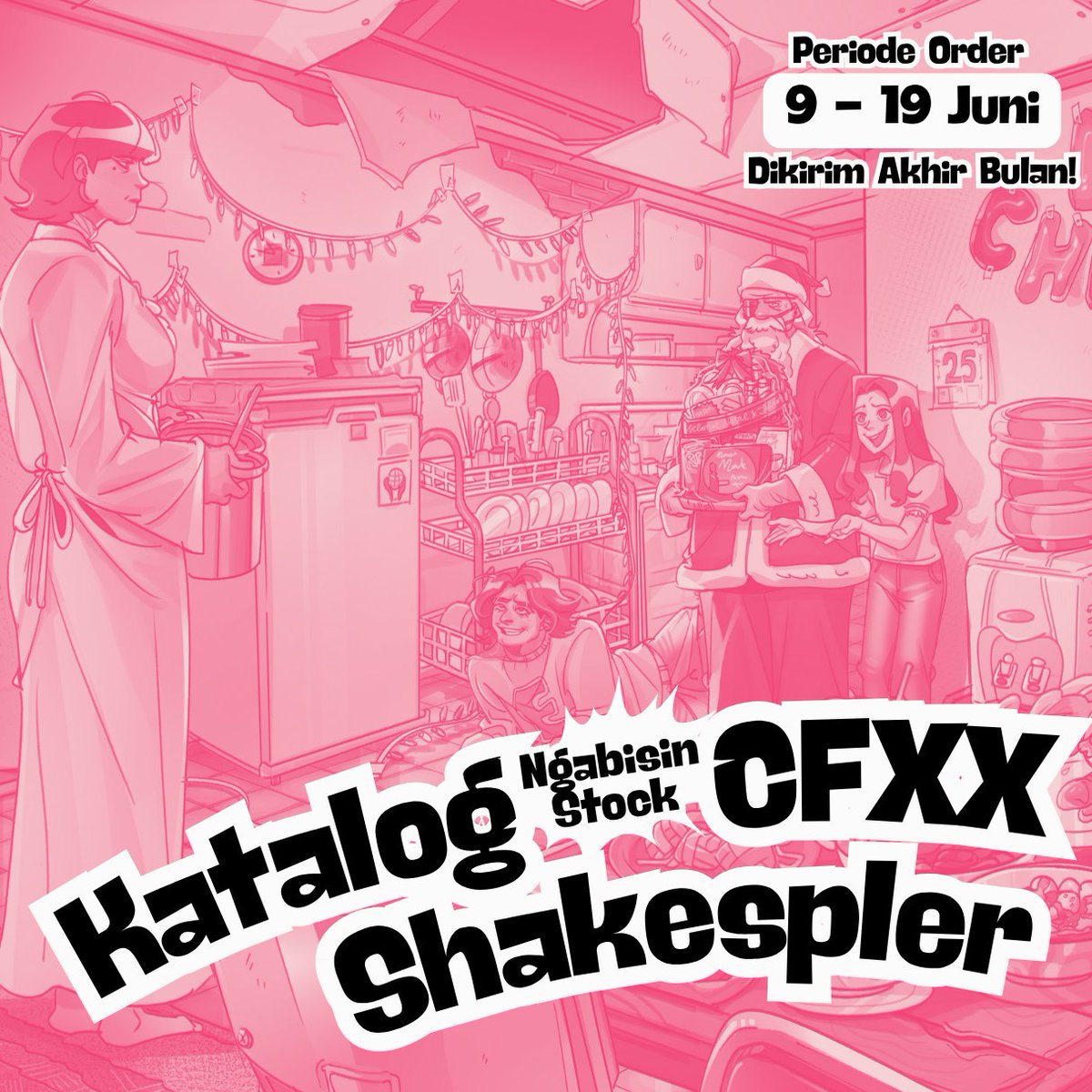 Shakespler's tweet photo. Extended sampe kamis! ❤️‍🔥 

KATALOG NGABISIN STOCK #CFXX KUH!!  

💌:  Paket dikirim akhir bulan ini!
💜: OC, Mouthwashing, Conclave, Evangelion, Mob Psycho 100, Breaking Bad, Gravity Falls, Mencuri Raden Saleh

https://t.co/yLrxF2WGCf

#comifuroxxcatalogue #postcfxx https://t.co/inyoG9Ki6f