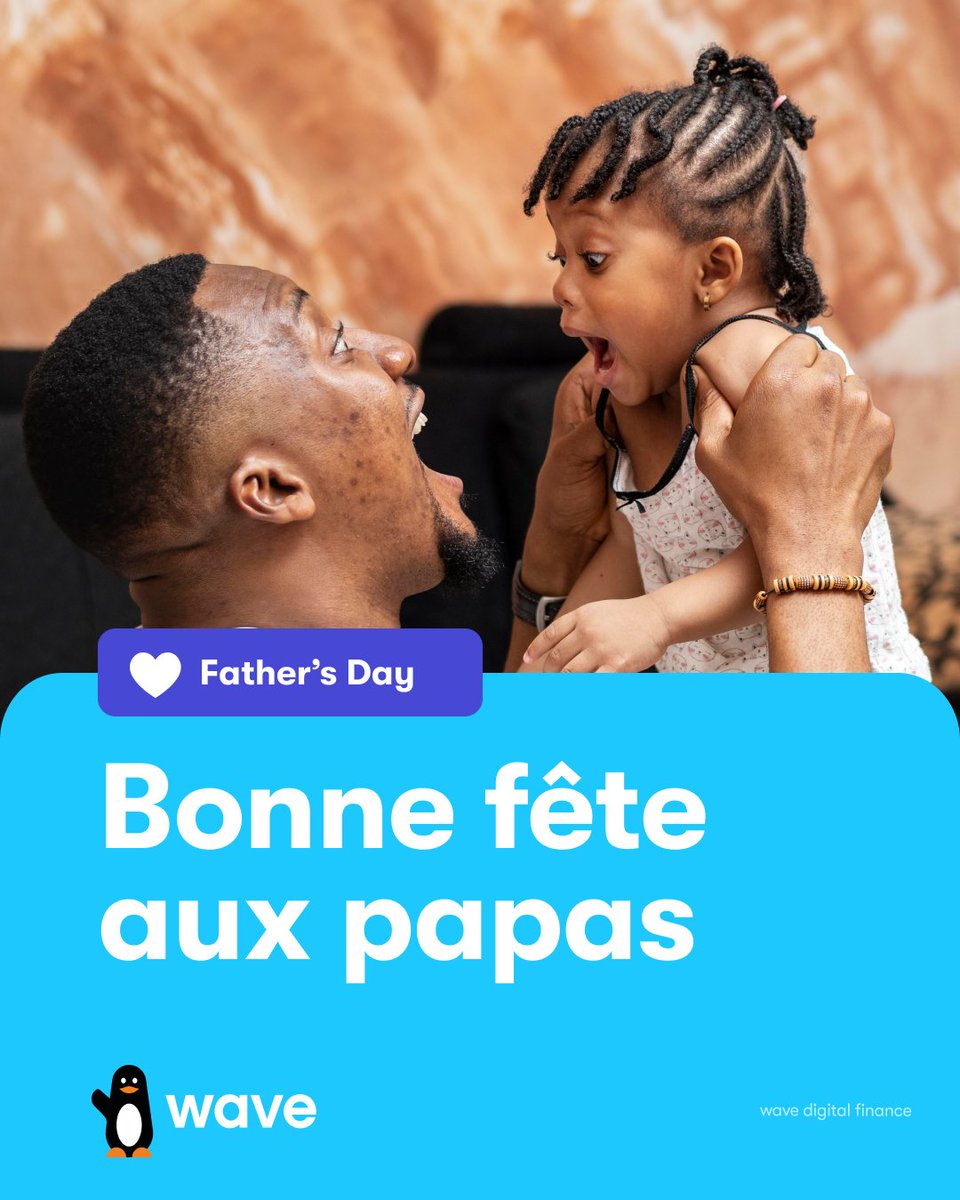 À tous les papas qui jonglent entre responsabilités et tendresse : 💯🙏

Aujourd’hui, on célèbre votre force, votre amour et votre présence. 👏

Bonne fête des Pères ! 💙

#Waveko #FêteDesPères