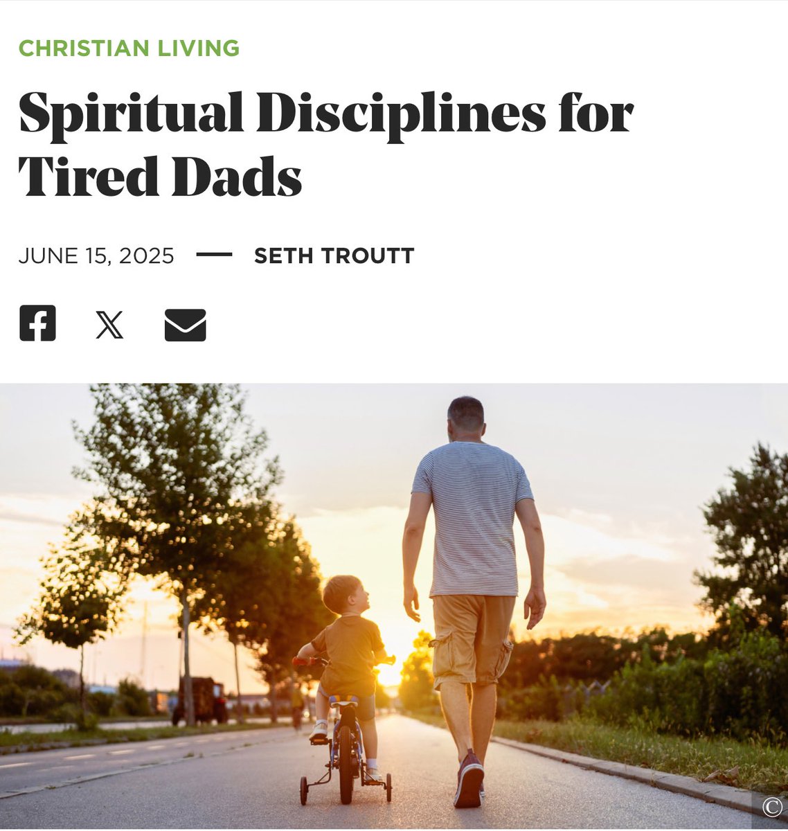 Seth Troutt (@seth_troutt) on Twitter photo Happy Fatherโs Day!
Dadโs need to invest in their own spiritual formation *especially* if theyโre busy and tired.
Read it here ๐ thegospelcoalition.org/article/spiritโฆ
<a href="/TGC/">The Gospel Coalition</a> Happy Fatherโs Day!
Dadโs need to invest in their own spiritual formation *especially* if theyโre busy and tired.
Read it here ๐ thegospelcoalition.org/article/spiritโฆ
<a href="/TGC/">The Gospel Coalition</a>