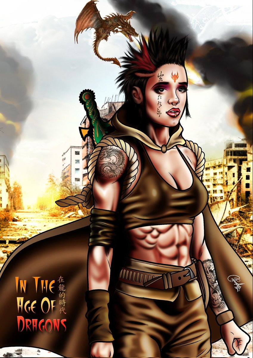 Arts84Cobra's tweet photo. In The Age Of #dragons 

A #warrior with dragon #mark is humanity only hope for #survival  against the #blood thirsty dragons

To download the artwork in high-quality go to : 
https://t.co/X1r2kLmRd3 https://t.co/FLDo2Ktoox