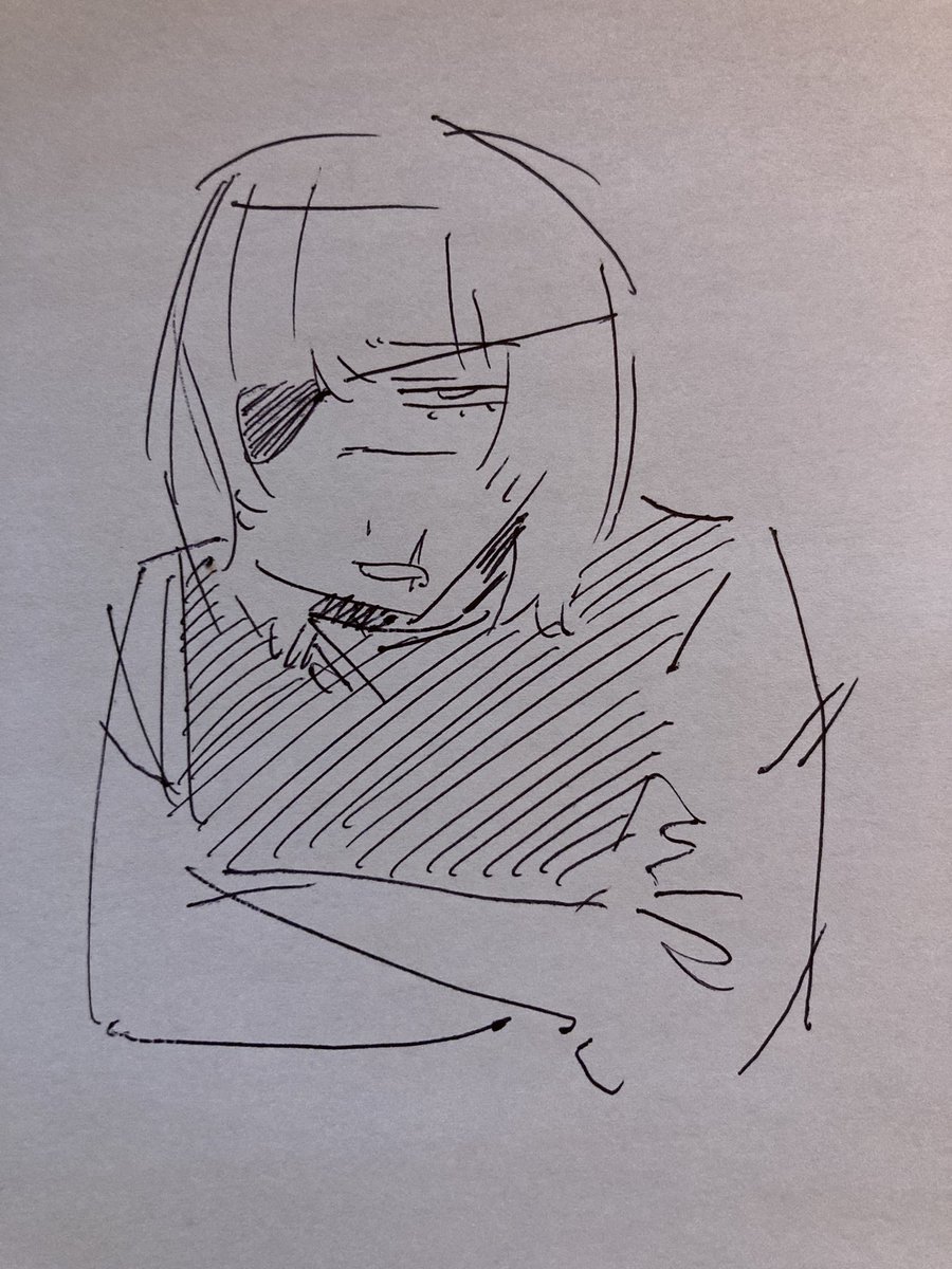 nikuda2929's tweet photo. 寝る前に描いていたﾊﾞ https://t.co/T61pwY89ip