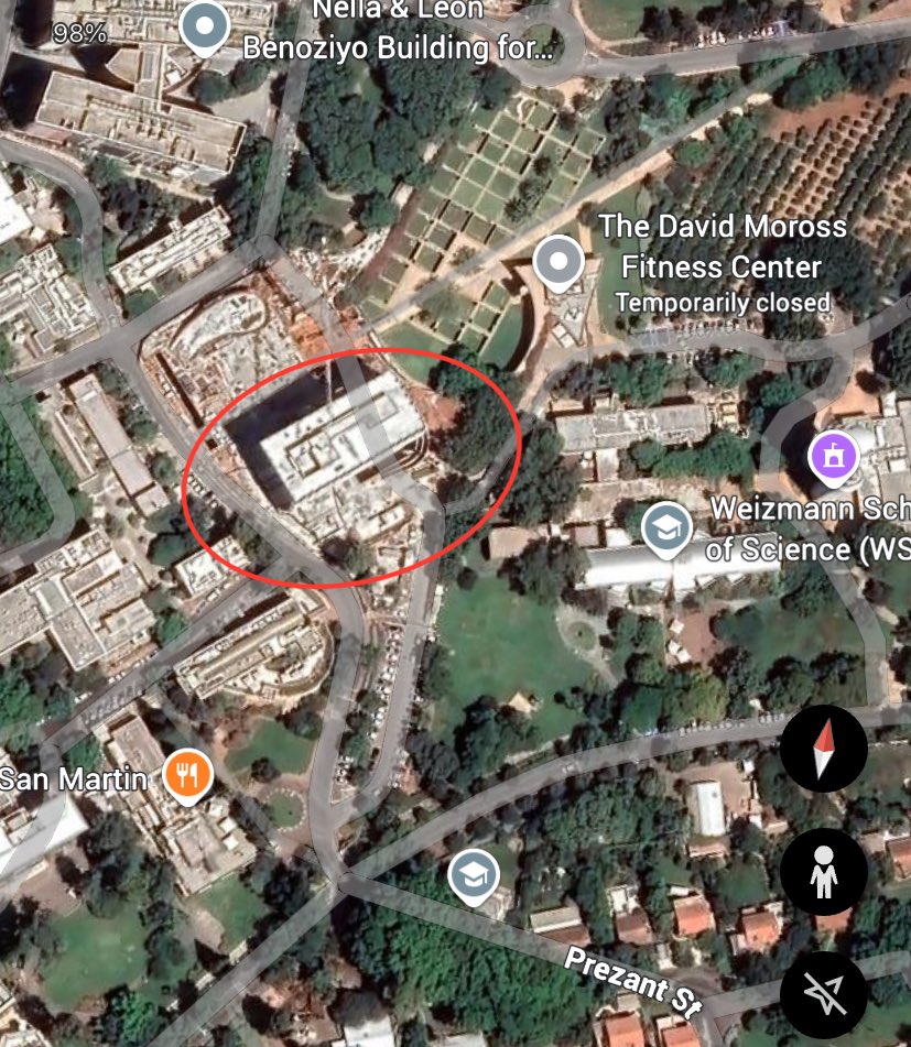 warsurv's tweet image. 📍 A building at the Weizmann Institute of Science has been damaged.

It’s a relatively new structure, built around 2022, and doesn’t appear on public campus maps (see photo 3).

#IsraelUpdate #WeizmannInstitute #IntelReport