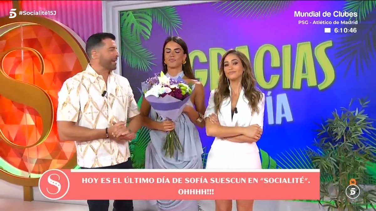 socialitet5's tweet photo. ¡Hoy nos despedimos de Sofía Suescun! Gracias por todo. 

🌼🌼#Socialité15J🌼🌼 https://t.co/4MtB1iOqLd