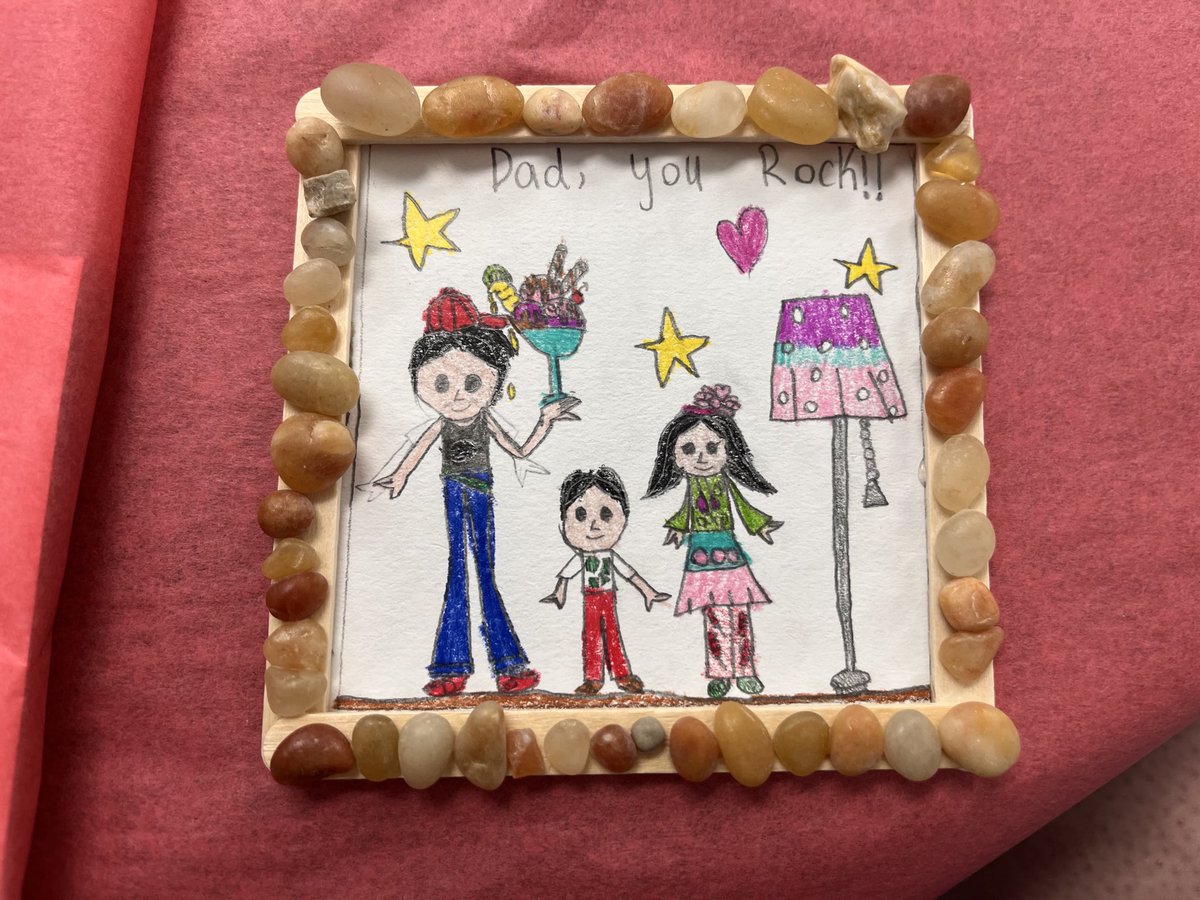 Jennifer Alexander (@grade2garden) on Twitter photo To all those who are a “rock” to a child, I wish you a very Happy Father’s Day!
After reading My Dad, My Rock, students worked on these beautiful frames to give to their dads. <a href="/StGiannaOCSB/">St. Gianna OCSB</a> <a href="/OttCatholicSB/">Ottawa Catholic School Board</a> To all those who are a “rock” to a child, I wish you a very Happy Father’s Day!
After reading My Dad, My Rock, students worked on these beautiful frames to give to their dads. <a href="/StGiannaOCSB/">St. Gianna OCSB</a> <a href="/OttCatholicSB/">Ottawa Catholic School Board</a>