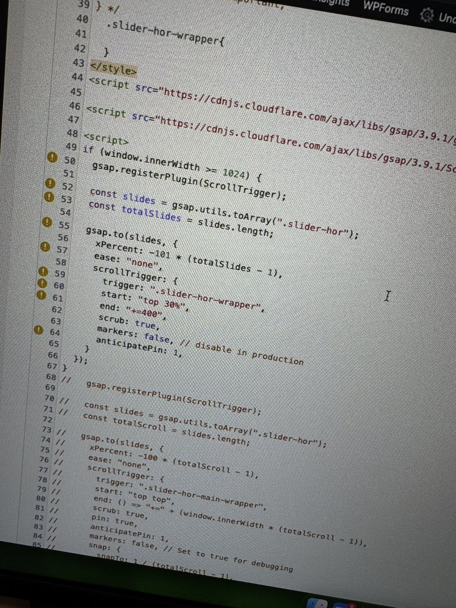 amitcha's tweet image. Spent two days with ChatGPT trying to write some JS… ended up on the GSAP forum to get this “simple” script on Saturday morning 🤬
Deep respect to @greensock for making frontend life easier.
