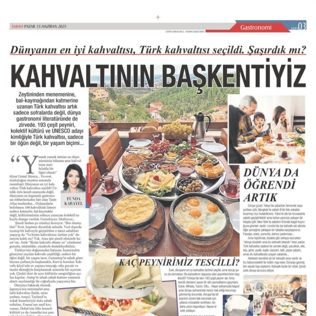 Sena Darbaz (@elifsenadarbaz) on Twitter photo Kültür elçim <a href="/FkarayeL/">Funda karayel</a>, Türk kültürüne dair çok kıymetli bir yere temas etti. Zira Türk kahvaltısı sadece bir sabah ritüeli değil; kolektif belleğimizin, coğrafyamızın ve sosyal yapımızın çok katmanlı bir yansıması bence. Funda da bu sofra kültürünün nasıl olup da küresel bir Kültür elçim <a href="/FkarayeL/">Funda karayel</a>, Türk kültürüne dair çok kıymetli bir yere temas etti. Zira Türk kahvaltısı sadece bir sabah ritüeli değil; kolektif belleğimizin, coğrafyamızın ve sosyal yapımızın çok katmanlı bir yansıması bence. Funda da bu sofra kültürünün nasıl olup da küresel bir