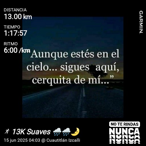 Juan Daniel (@j_dmoreno) on Twitter photo Kilómetros #HastaElCielo
Listo el Amado Fondo 🌧️🌧️
Coach <a href="/timijaguar/">Guerrero Jaguar</a>
#DíaDelPadre
#YoElegiCorrer
#DiosCorreConmigo
#HastaReventar
#UnBesoHastaElCielo
#SomosEquipo
#ConLaMetaEnLaMente
#TeInvitoACorrer
#CorrerSana #PorQueSoloLosCobardesCorren Kilómetros #HastaElCielo
Listo el Amado Fondo 🌧️🌧️
Coach <a href="/timijaguar/">Guerrero Jaguar</a>
#DíaDelPadre
#YoElegiCorrer
#DiosCorreConmigo
#HastaReventar
#UnBesoHastaElCielo
#SomosEquipo
#ConLaMetaEnLaMente
#TeInvitoACorrer
#CorrerSana #PorQueSoloLosCobardesCorren