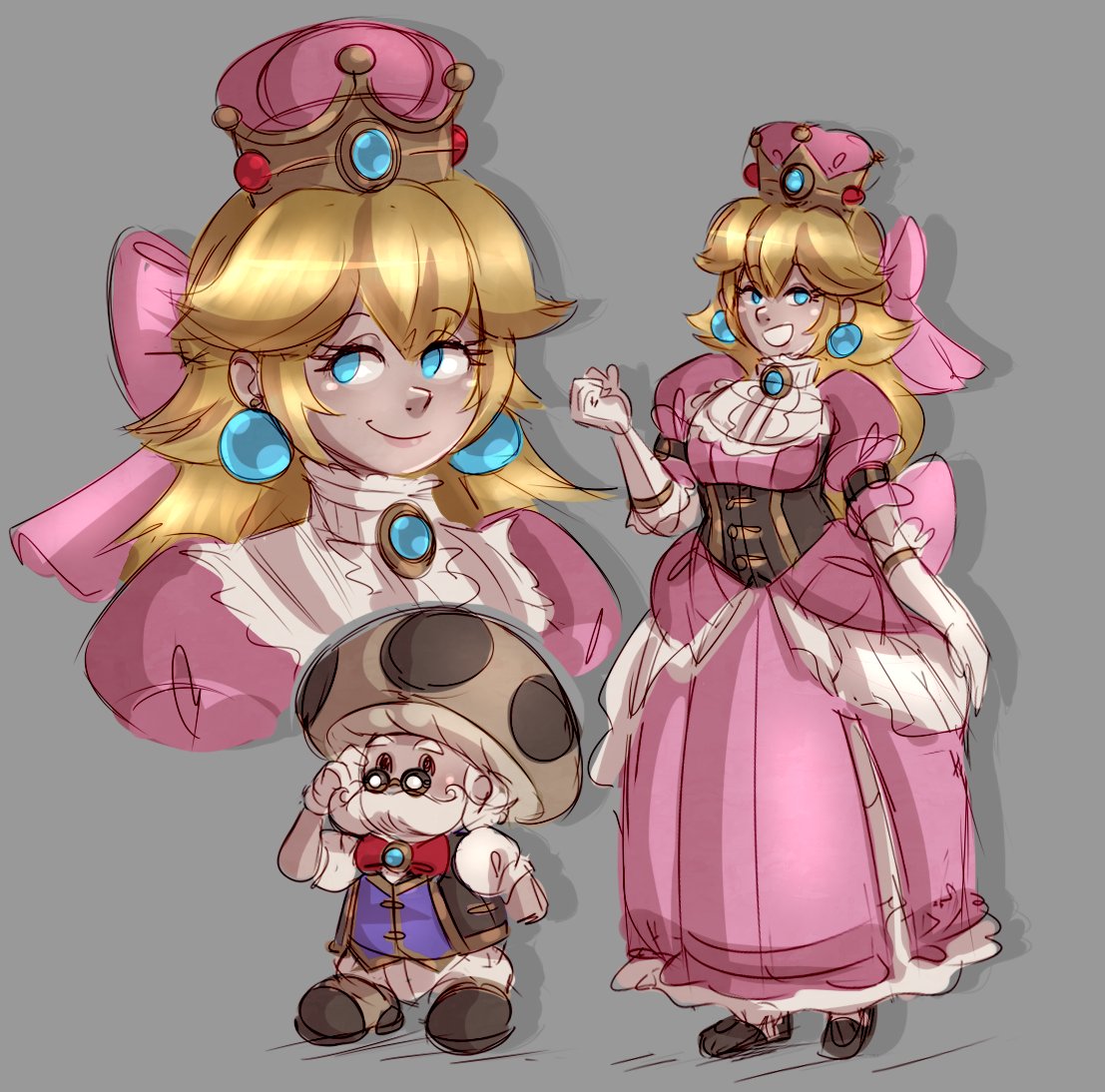 ⚙️ Princess Peach ⚙️

A design of a Victorian Steampunk Princess Peach! 🍑
