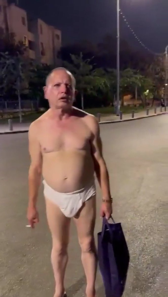 So he got time to find his cigarettes and light it up but didn’t get time to find clothes