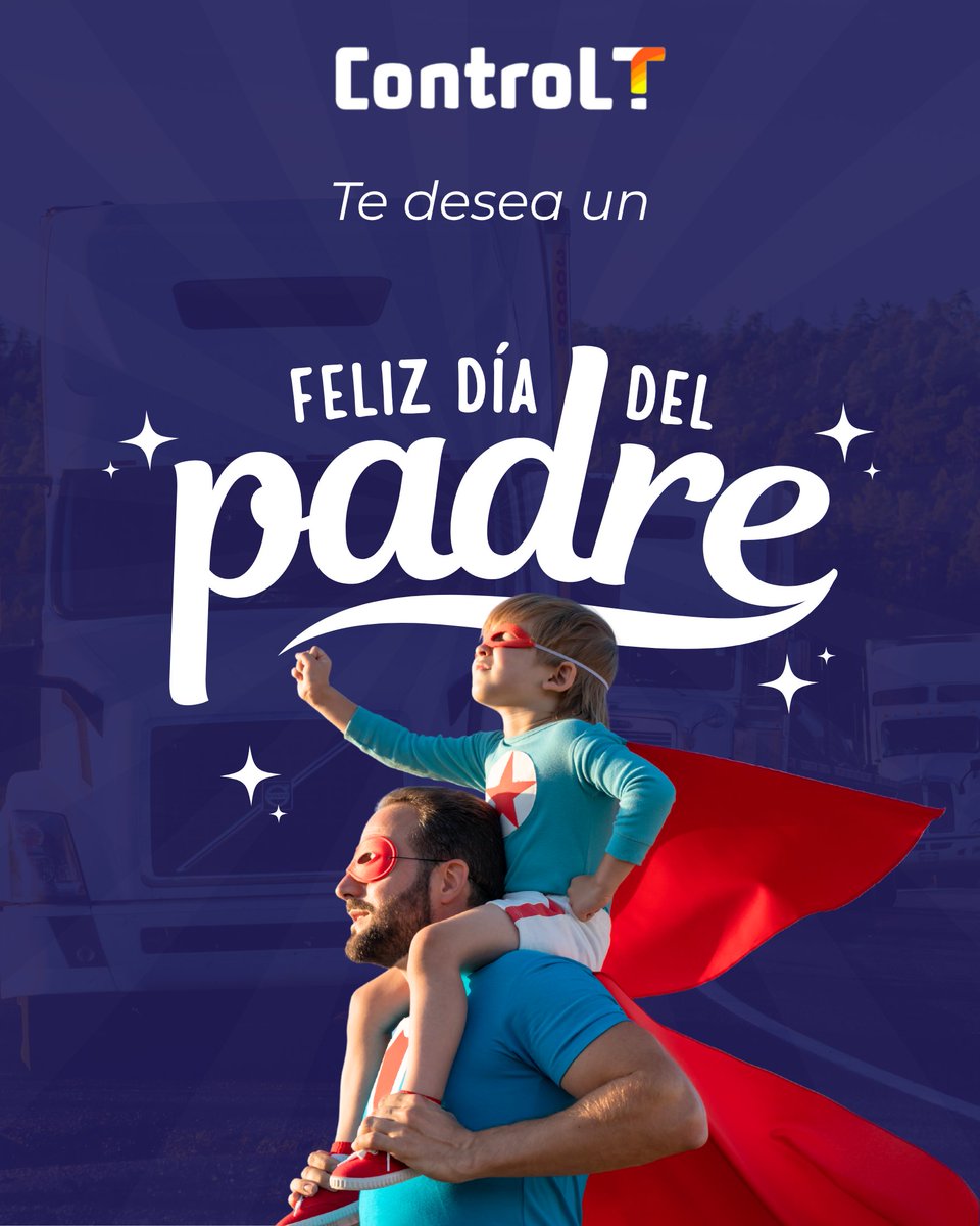 Feliz Día del Padre! 👨‍👧‍👦🚛
Gracias a todos los padres del mundo del transporte y la logística por mover no solo cargas, sino también sueños, familias y futuros.

¡Su entrega y constancia inspiran cada kilómetro del camino!

#DíaDelPadre #LogísticaConCorazón #ControlT #Transporte
