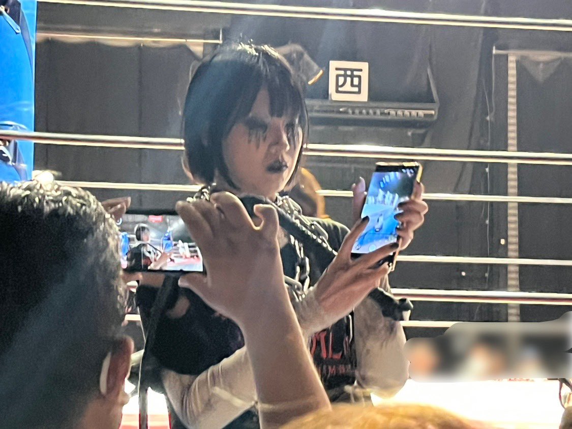 ma_ma_masayan's tweet photo. 2025.6.14難波小百合の夢をかなえたろかスペシャル新木場大会
RIKADEVILさんにラフファイトを受ける難波さん。RIKADEVILさん初めて見ましたね？？ #tjpw #RIKADEVIL #難波小百合 https://t.co/qZqovVcWx3