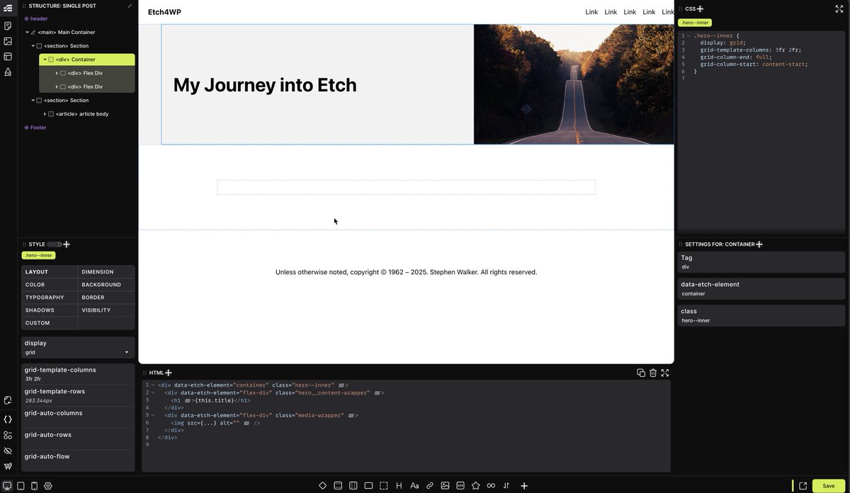 <a href="/JamesWelbes/">James Welbes - free yourself from the WP.org repo</a> <a href="/drewestatecigar/">Drew Estate Cigars</a> I started an Etch site yesterday. I am loving every minute of it.