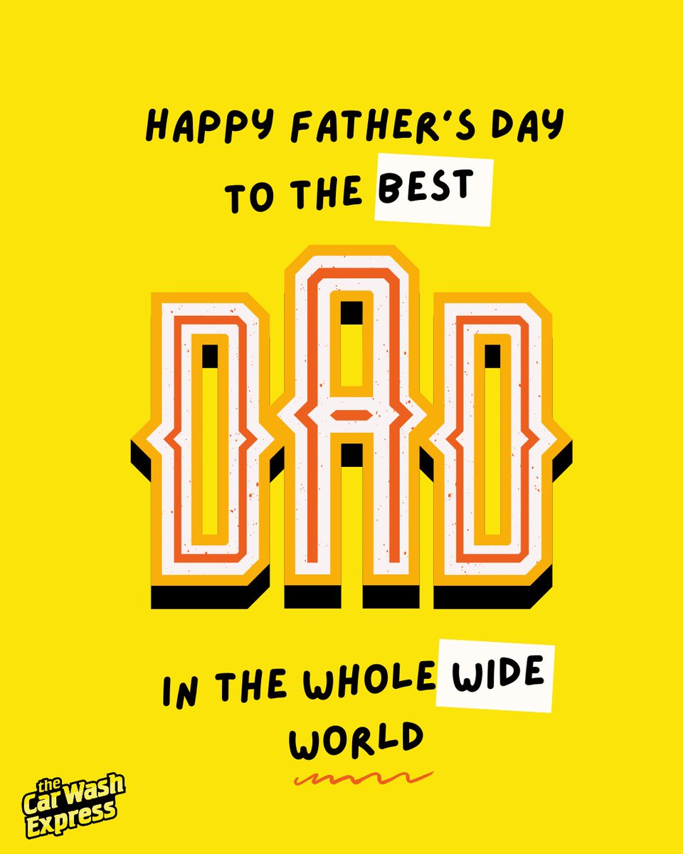 thecarwashexp's tweet photo. Happy Father's Day from The Car Wash Express! 🚗
Cheers to the dads, stepdads, grandpas &amp; father figures who go the extra mile every day. Enjoy your day — you’ve earned it! 💙
#FathersDay #CleanCarFast #TheCarWashExpress https://t.co/U9g7553Uvn