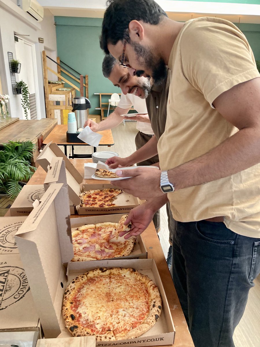 LoveCrawley's tweet photo. Lunch and stories with Brits, Brazilians, Iranians, Africans - the local church eating and learning from one another 🍕
@NewGroundToday @Newfrontiers @DanielL17703012 https://t.co/qhuxoipuXL