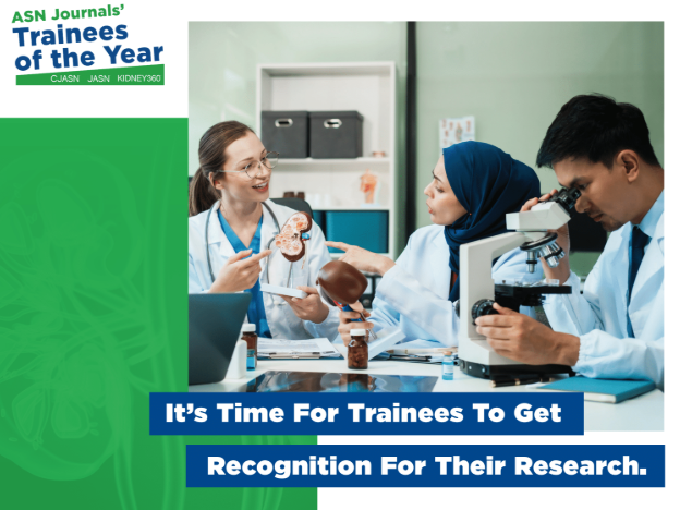 ASN's journals recognize the next generation of nephrologists by awarding trainee prizes at ASN #KidneyWk. Submission eligibility for the 2025 competition ends June 16, 2025, 11:59 PM ET. $750 cash prize could be yours. Learn more: kidney.pub/traineeprize