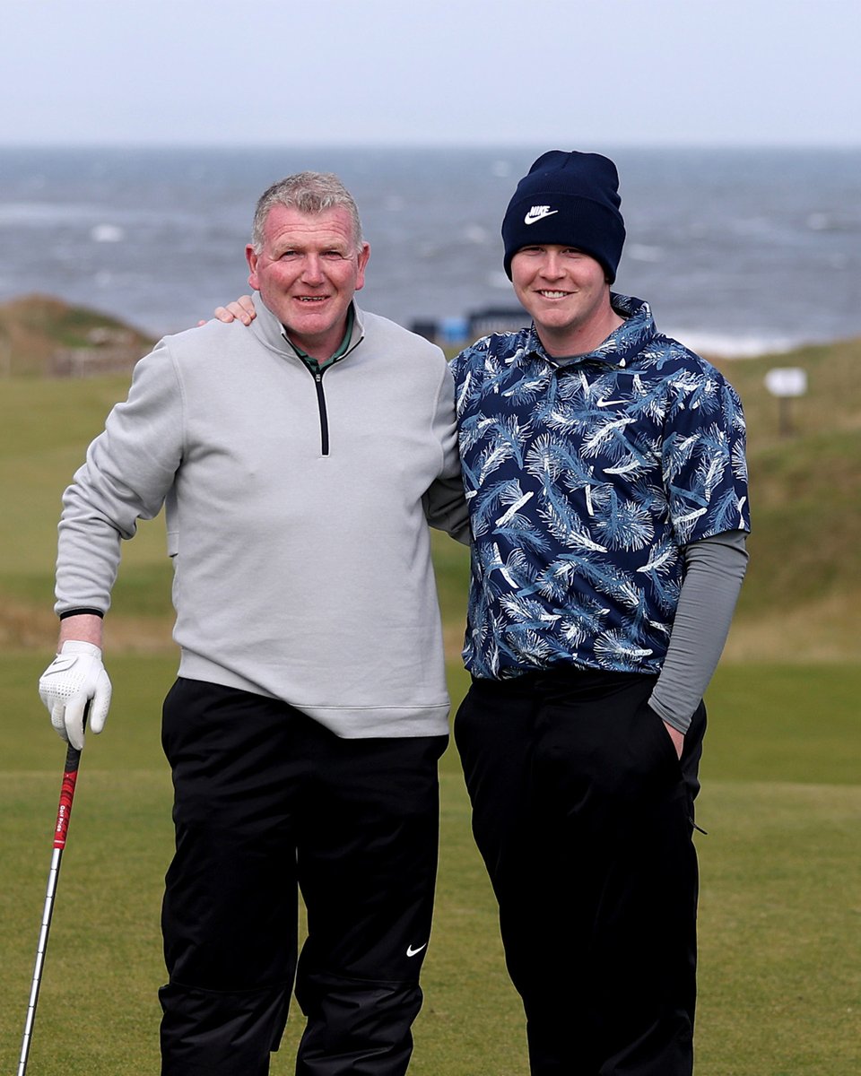 Titleist's tweet image. By our side every step of the way, from those first range sessions to the biggest stages. 

Happy Father's Day to the #1 Dads in Golf!

#TeamTitleist