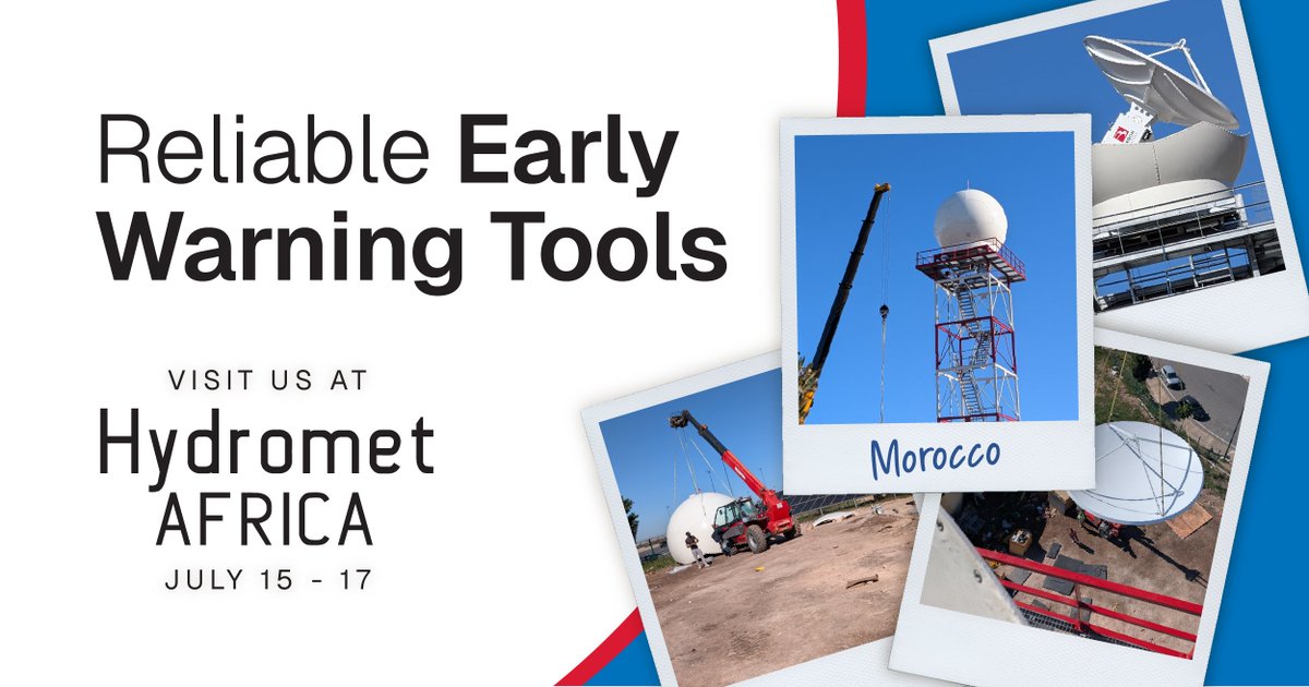 We’re one month away from HydrometAFRICA 2025 and looking forward to connecting in Pretoria! 🌍

At HydrometAFRICA, we’ll be highlighting the important project behind the expansion of Morocco’s national radar network. Baron Weather has already installed 2 C-band radars, with 3