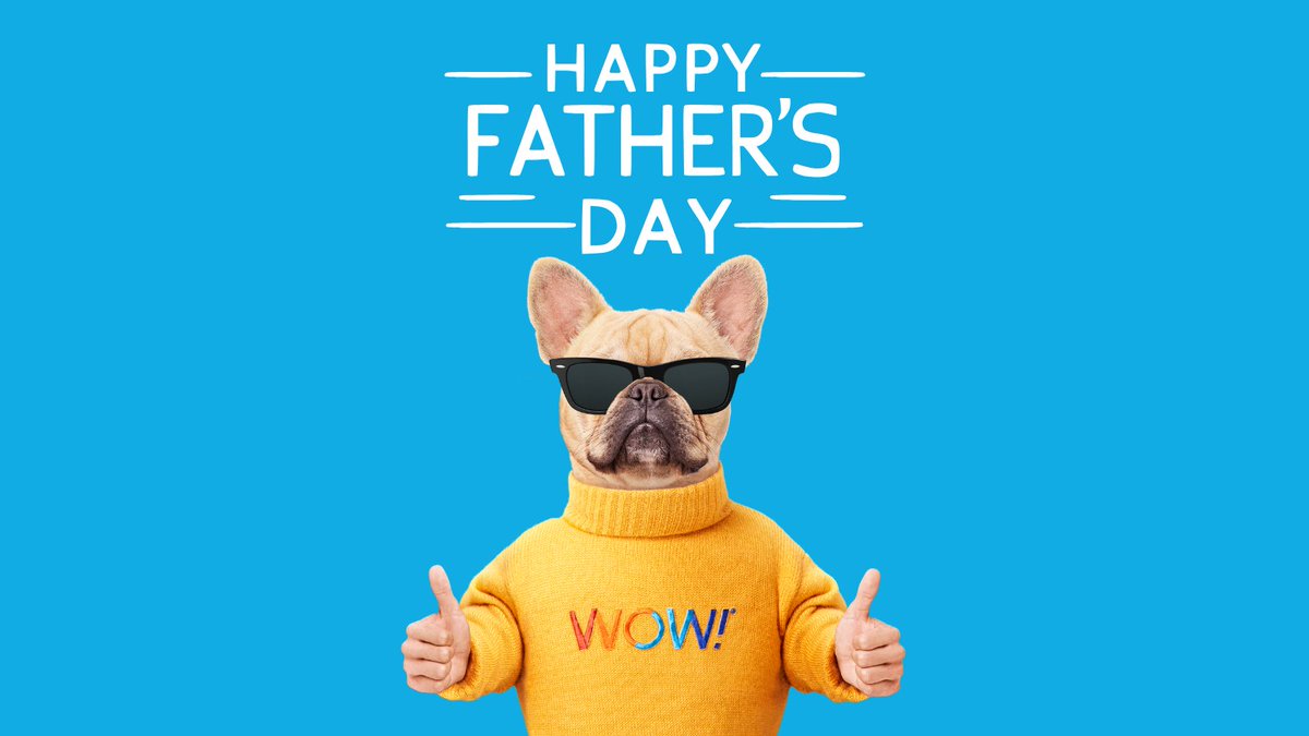 Happy Father's Day to all the dads, stepdads, fatherly figures, foster dads, and pet dads in our lives. We're so grateful for each one of you! 😎