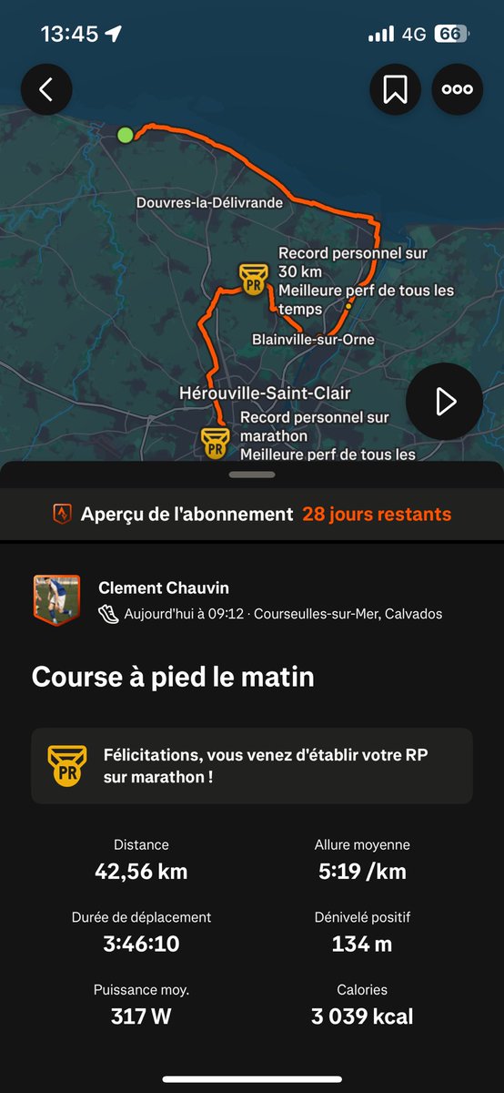 Officiellement marathonien les mecs 1076/4365