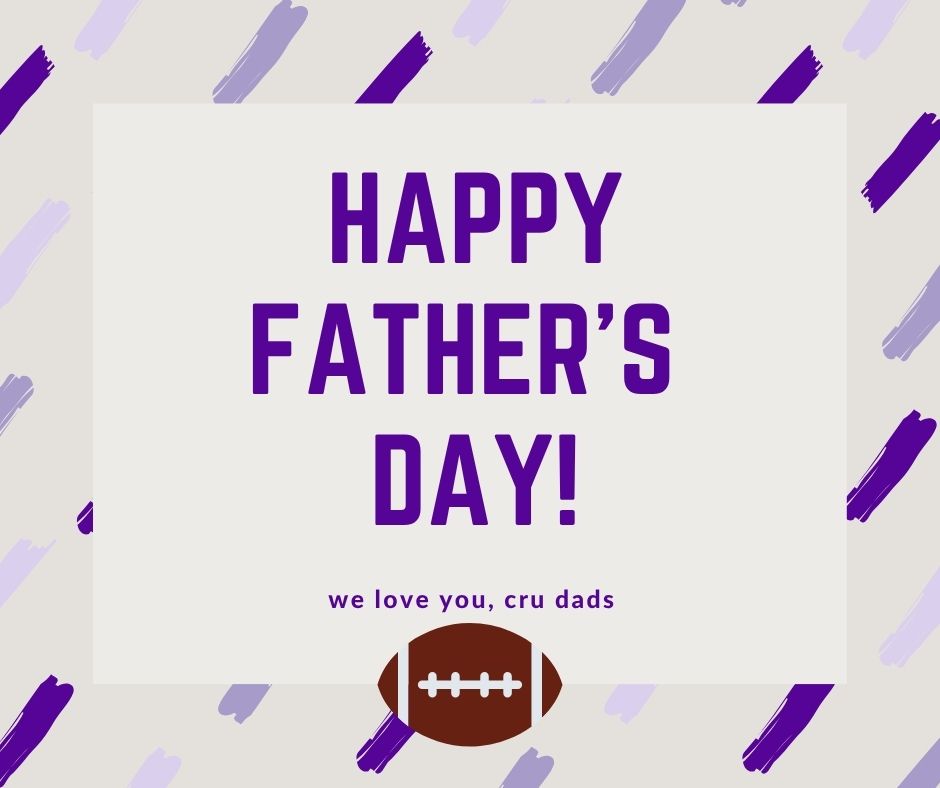 CruFootball's tweet image. we 💜 you, football dads
